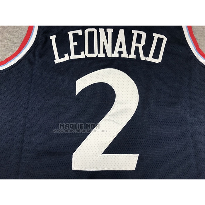 Maglia
 Kawhi Leonard NO 2 Los Angeles Clippers Icon 2024-25 Blu
